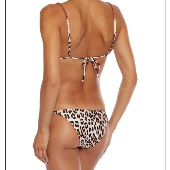NWT ViX Paula Hermanny Scarlet Elis Leopard String Bikini Set Size Small - Picture 8 of 9